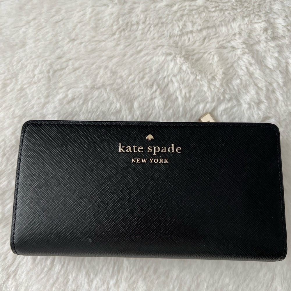 Kate Spade Black Leather Clutch